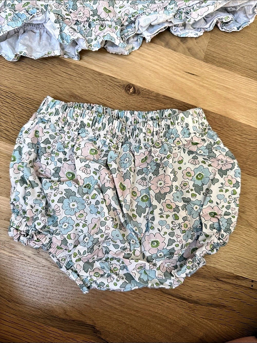 StitchyFish Floral Ruffle Matching Set Size 2T Like New - Picture 3 of 8